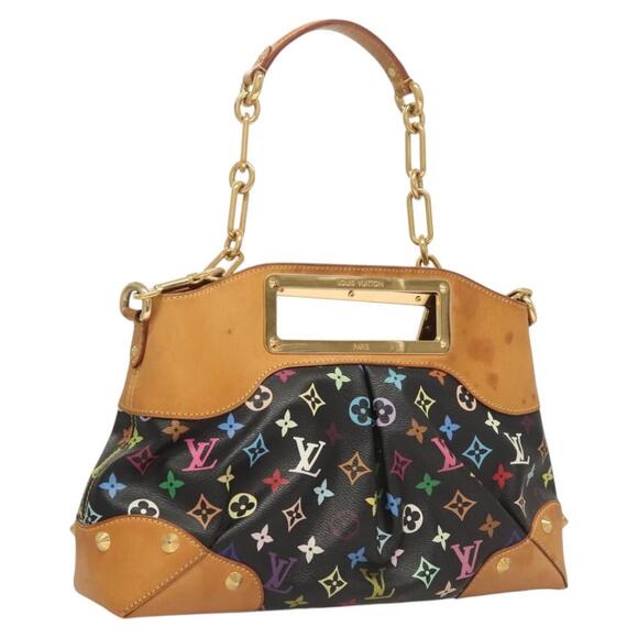 LOUIS VUITTON Monogram Multicolor Judy MM Bag Black M40256 - Picture 1 of 16
